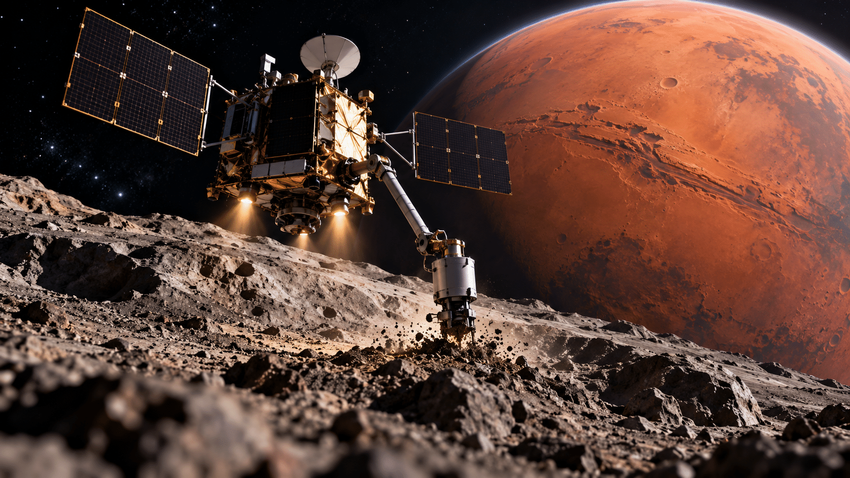 Jepang Luncurkan MMX ke Bulan Mars, Sampel Phobos Pulang 2031